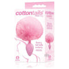 The 9's Cottontails Silicone Bunny Tail Butt Plug - Pink