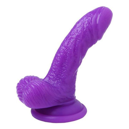 SILICONE CURVY 4 SUCTION CUP DILDO PURPLE