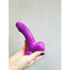 SILICONE CURVY 4 SUCTION CUP DILDO PURPLE