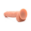 Power Pecker 7 Inch Silicone Dildo With Balls - Flesh