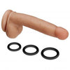 Cloud 9 Novelties Dual Density Real Touch 7 Inch With Balls - Tan