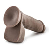 Au Naturel 8 Sensa Feel Dildo - Chocolate