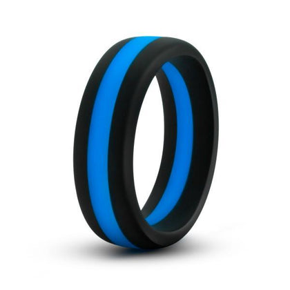 Blush Performance Silicone Go Pro Cock Ring - Black/Blue