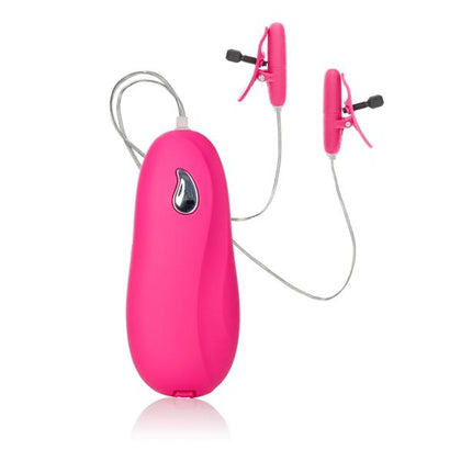 Vibrating Heated Nipple Teasers - Pink