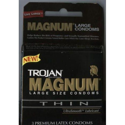 Trojan Magnum Thin Large Size Condoms With Ultrasmooth Lubricant