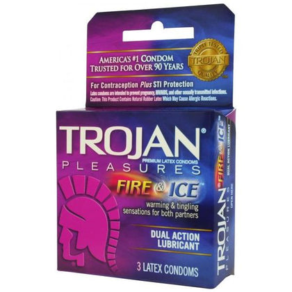 Trojan Fire & Ice Lubricated Latex Condoms