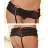 Rene Rofe Crotchless Mesh Skirted Thong M/L