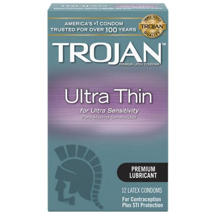 Trojan Sensitivity Ultra Thin Latex Condoms 12 Pack