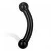 Glas Double Bull Black Dildo