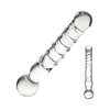 Joystick Glass Dildo Wand Anal & G-Spot Clear