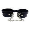 Rouge Leather Ankle Cuffs Black