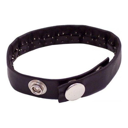 Rouge Pin Prick Cock Strap Black Leather