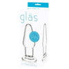 Glas 3.5 inches Glass Butt Plug Clear