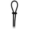 Rock Solid Lasso Single Adjustable Black Silicone Cock Tie