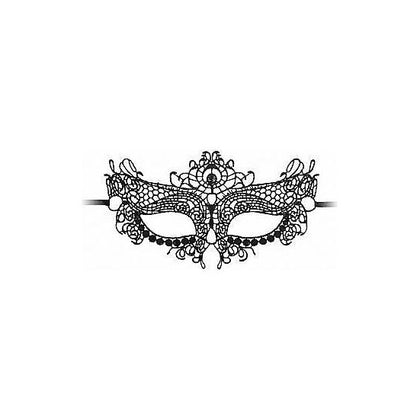 Ouch Queen Black Lace Mask Black O/S