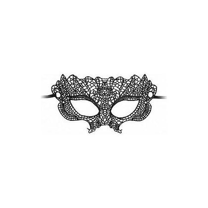 Princess Black Lace Mask Black