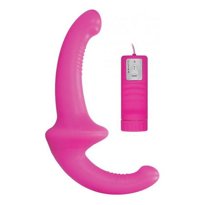 Ouch Vibrating Silicone Strapless Strap On Pink