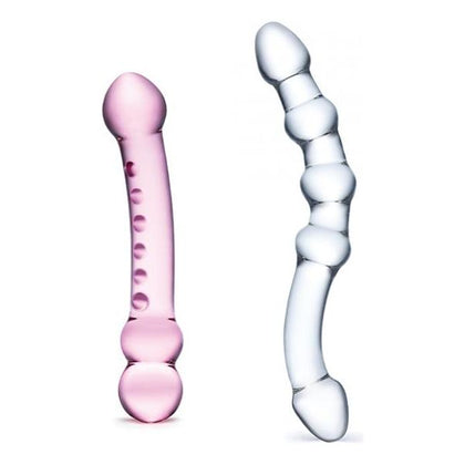 Double Pleasure Glas Dildo Set 2pc