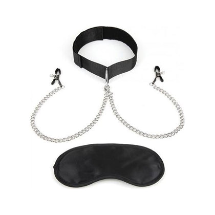 Lux Fetish Collar and Nipple Clips