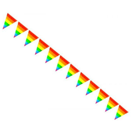 Gaysentials Rainbow Striped Pennants Decoration 12 Feet