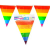 Gaysentials Rainbow Striped Pennants Decoration 12 Feet