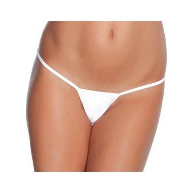 Low rise lycra g-string white xl