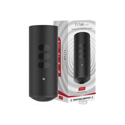 Kiiroo Titan Interactive Vibrating Stroker - Black