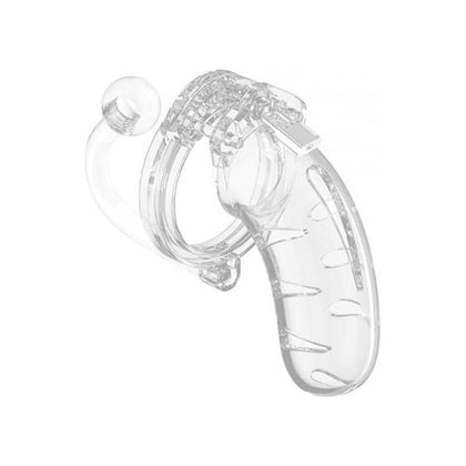 Mancage Chastity Cock Cage With Butt Plug #11 Clear Medium