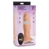 7x Inflatable And Vibrating Remote Control Silicone Dildo - 7 Inch