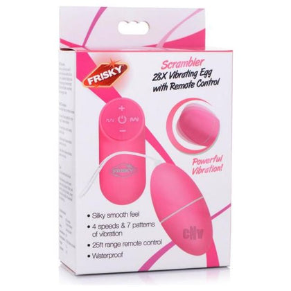 28x Scrambler Vibrating Egg With Remote Control - Pink