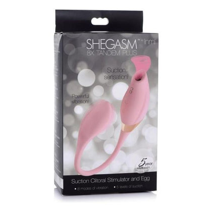 Shegasm 8x Tandem Plus Silicone Suction Clitoral Stimulator And Egg