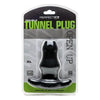 Double Tunnel Plug X-Large Black