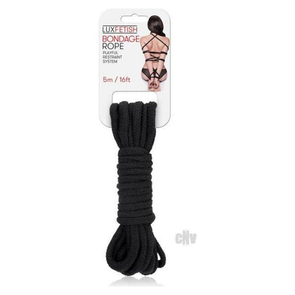 Lux Fetish Bondage Rope 16 Ft/5 M - Black