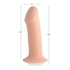 Squeezable Thick Phallic Dildo - Beige