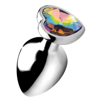 Bootysparks Rainbow Prism Heart Anal Plug - Large