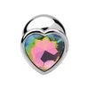 Bootysparks Rainbow Prism Heart Anal Plug - Large