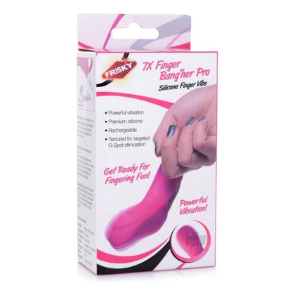 7x Finger Bang Her Pro Silicone Vibrator - Pink