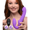 10x Remote Control Ergo-fit G-pulse Inflatable And Vibrating Strapless Strap-on - Purple