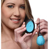 10x Silicone Vibrating Egg - Blue