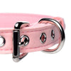 Golden Kitty Cat Bell Collar - Pink/silver