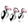 Booty Sparks Pink Heart Gem Anal Plug Set