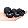 Dirty Words Anal Plug Set 3 Piece Black Plugs