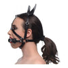 Dark Horse Pony Head Harness With Silicone Bit Black O/S