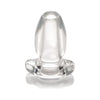 Peephole Clear Hollow Anal Plug Small