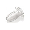 Peephole Clear Hollow Anal Plug Small