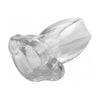 Peephole Clear Hollow Anal Plug Small