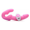 Urge Silicone Strapless Strap On Vibrating With Remote Pink