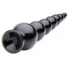 Hosed 19 Inches Graduated Bead Anal Snake Black