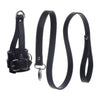 Ball Stretcher With Leash Black Leather