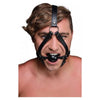 Head Harness With 1.65 Inches Ball Gag Black Leather